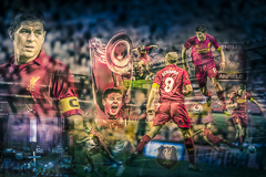 Steven Gerrard FotoCollage Fotomontage, Sportfotos, Kunstfotos, Fotograf